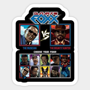 Jamie Foxx Fighter Sticker